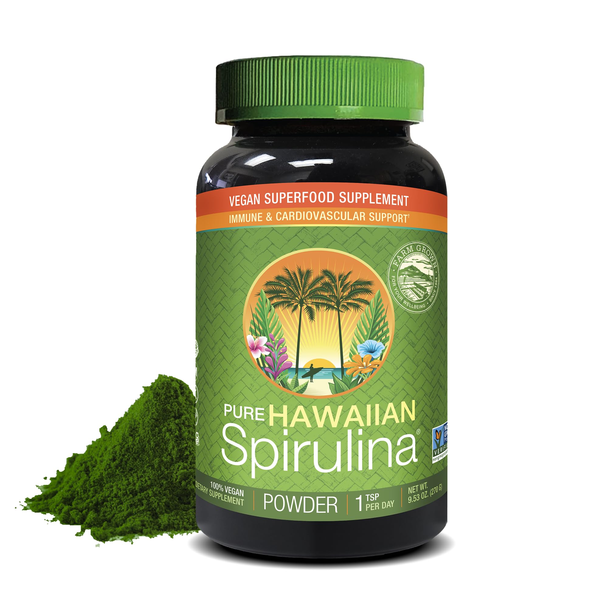 Nutrex Hawaii Pure Hawaiian Spirulina Powder, 9.53 Ounces