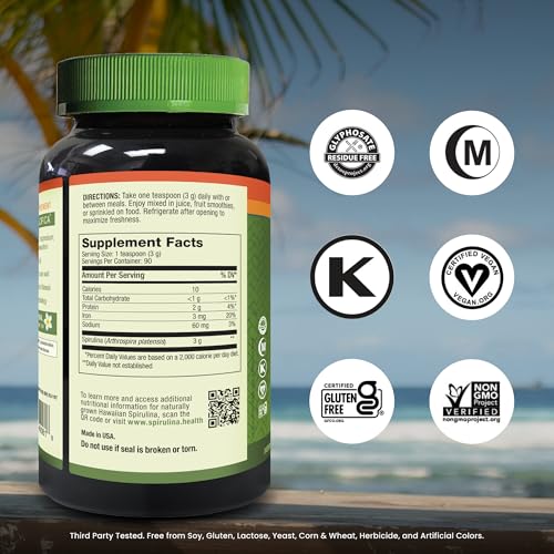 Nutrex Hawaii Pure Hawaiian Spirulina Powder, 9.53 Ounces