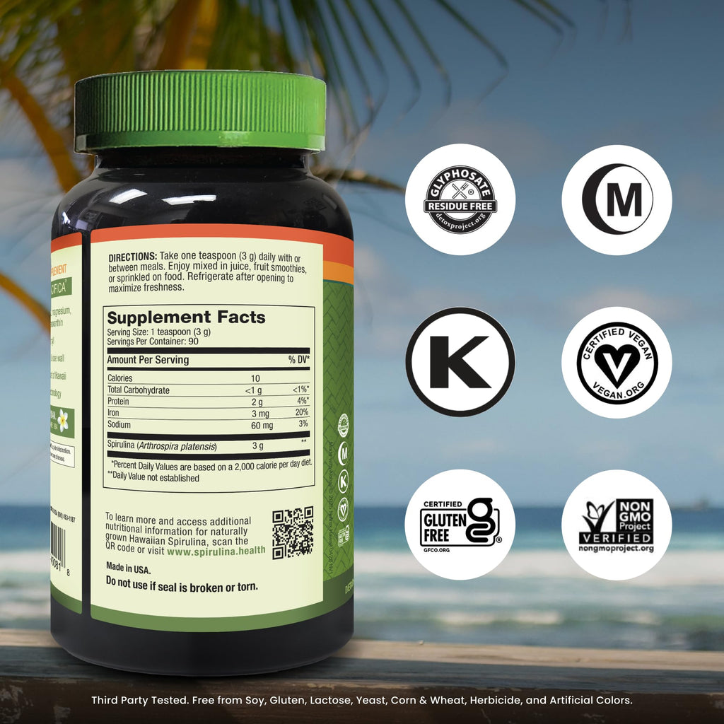 Nutrex Hawaii Pure Hawaiian Spirulina Powder, 9.53 Ounces