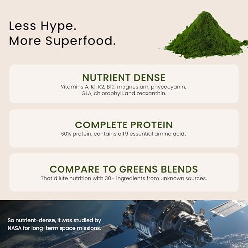 Nutrex Hawaii Pure Hawaiian Spirulina Powder, 9.53 Ounces