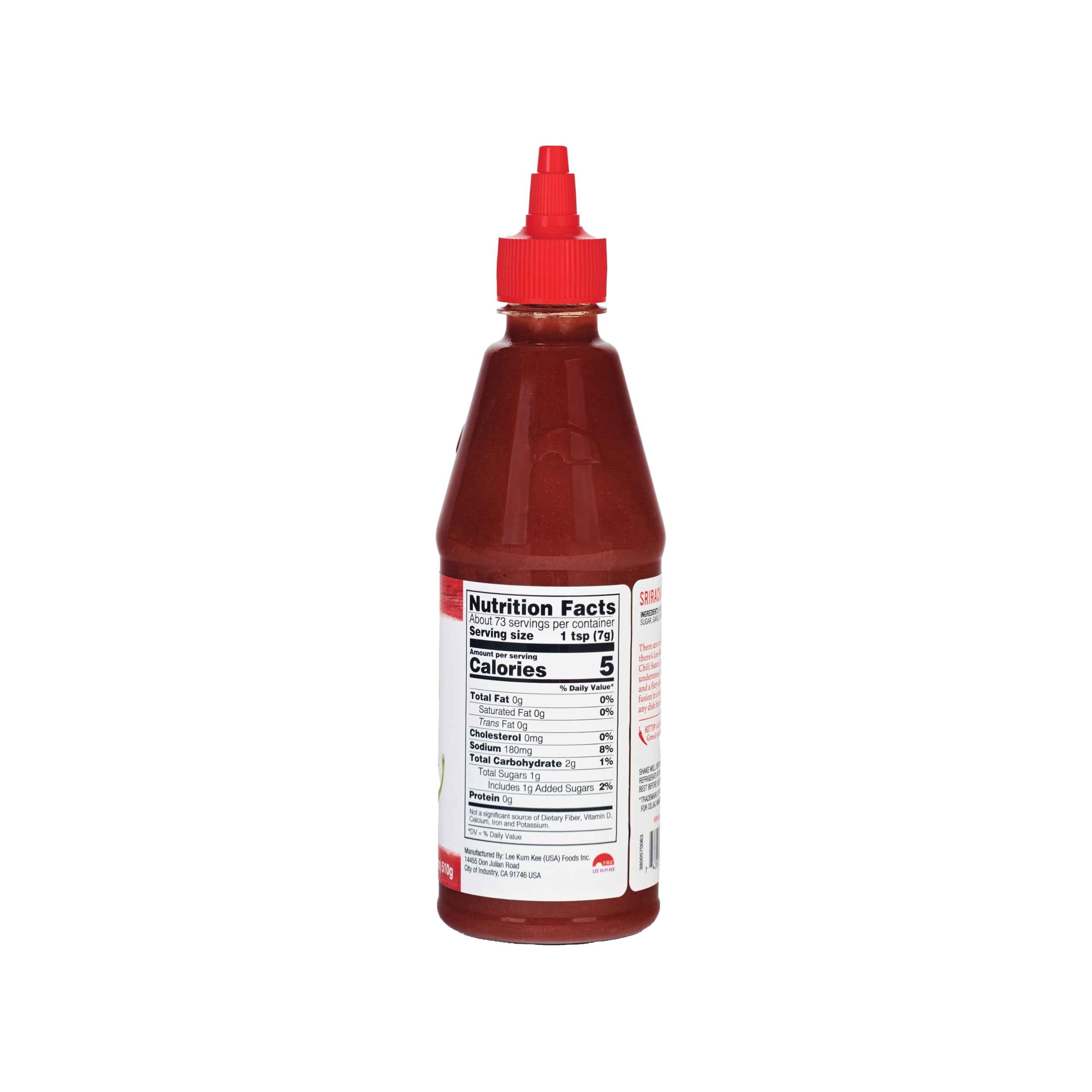 Lee Kum Kee Sriracha Chili Sauce, Case of 6, 18 Ounce Bottles