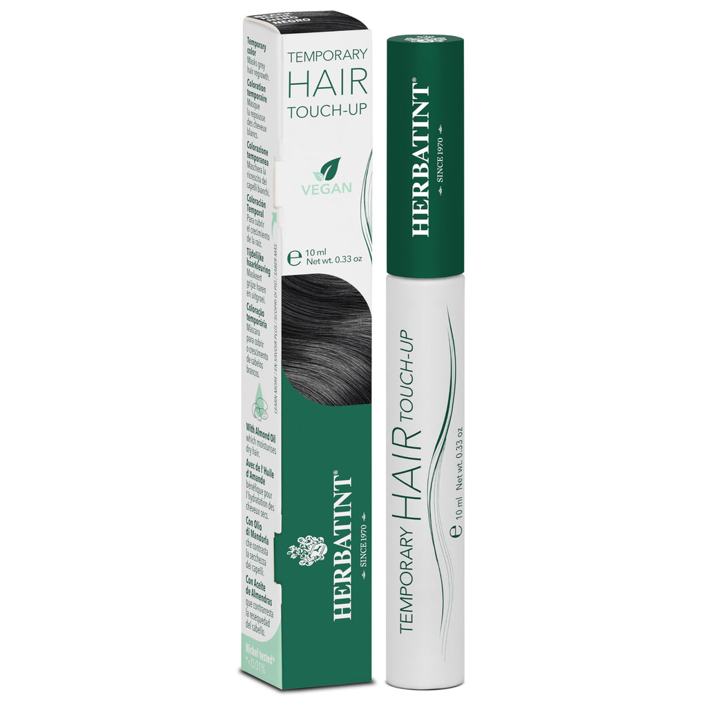 Herbatint Black Temporary Hair Color Touch-Up, Case of 6, 0.33 Ounce Tubes