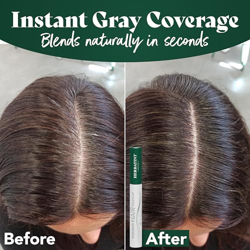 Herbatint Black Temporary Hair Color Touch-Up, Case of 6, 0.33 Ounce Tubes
