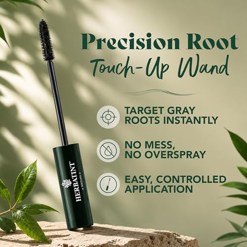 Herbatint Black Temporary Hair Color Touch-Up, Case of 6, 0.33 Ounce Tubes