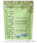 Truvani Organic Matcha Plant Protein Powder, 22 Ounces