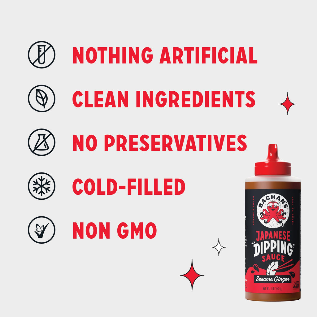 Bachan's Original Dipping Sauce, Case of 6, 16 Ounce Bottles