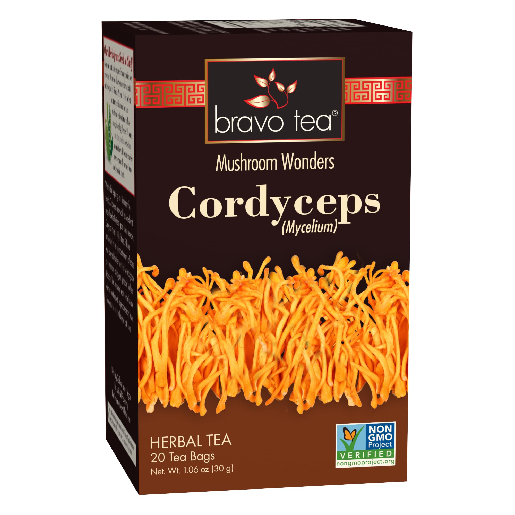 Bravo Tea Cordyceps Tea, 20 Bags