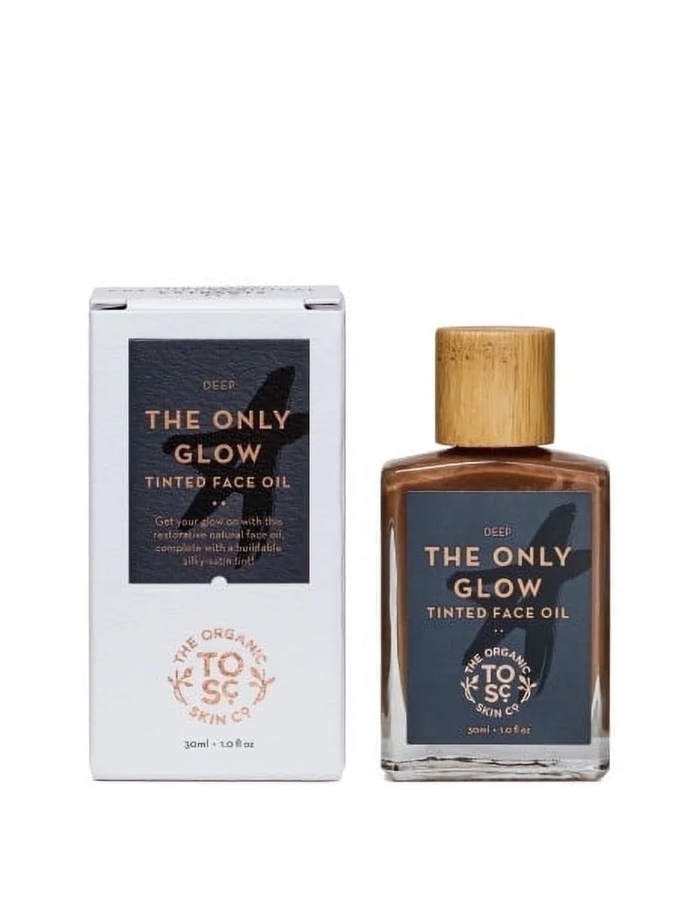 The Organic Skin Co The Only Glow Tinted Face Oil, Deep, 1 Fluid Ounce