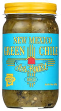 Los Roast New Mexico Medium Green Chiles, Case of 6, 16 oz Jars