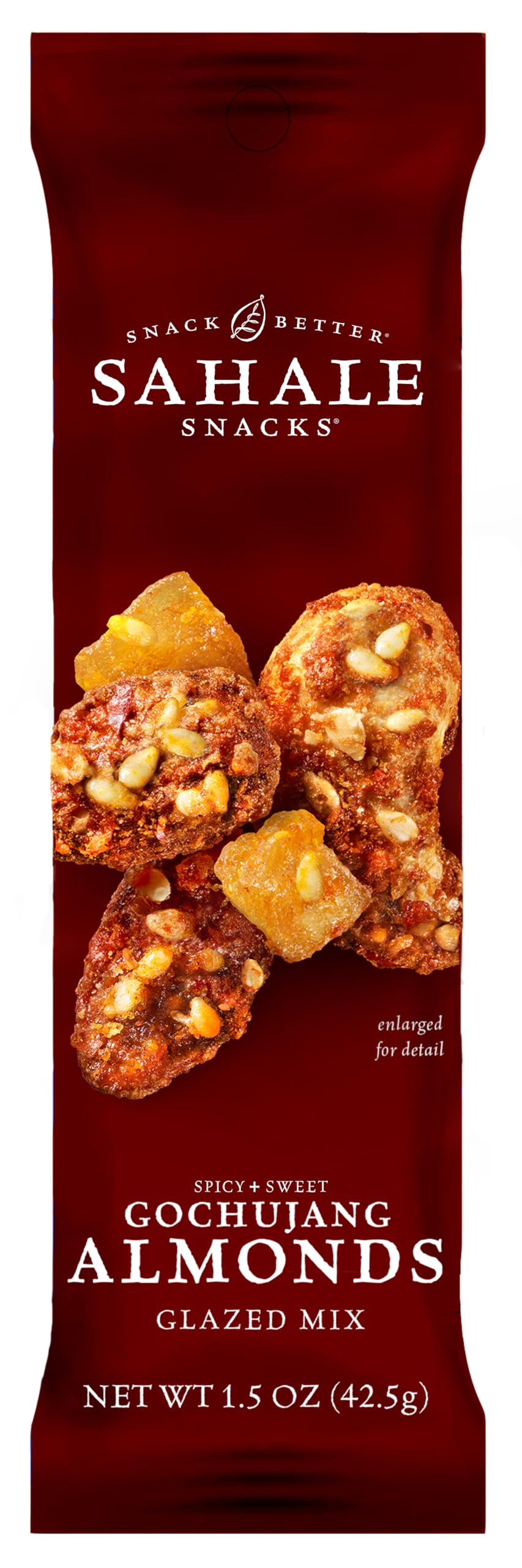 Sahale Snacks Gochujang Almond Glazed Nut Blend, Case of 18, 1.5 oz Bags