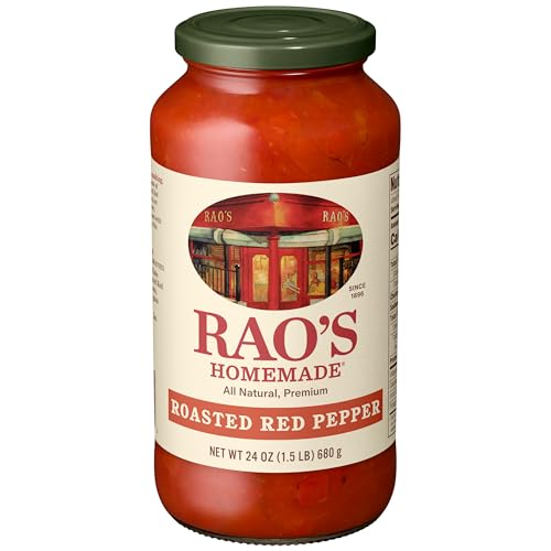 Rao's Homemade Roasted Red Pepper Pasta Sauce, Case of 12, 24 oz