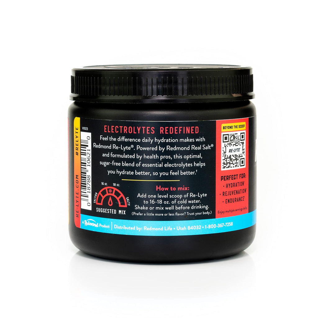 Redmond Re-Lyte Strawberry Lemonade Electrolyte Powder Mix, Case of 6, 13.4 oz