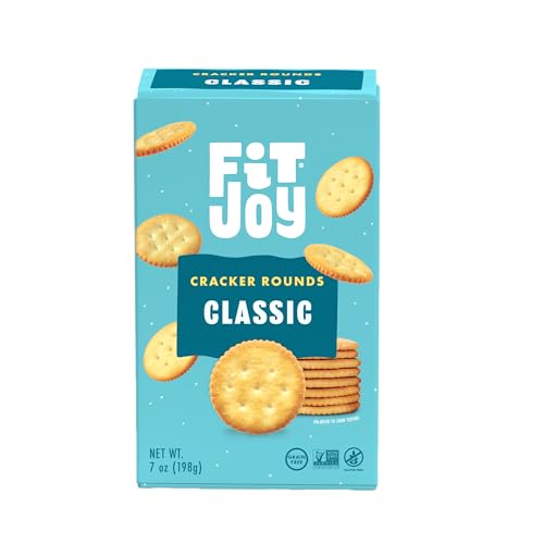 FitJoy Original Round Crackers, Case of 8, 7 oz