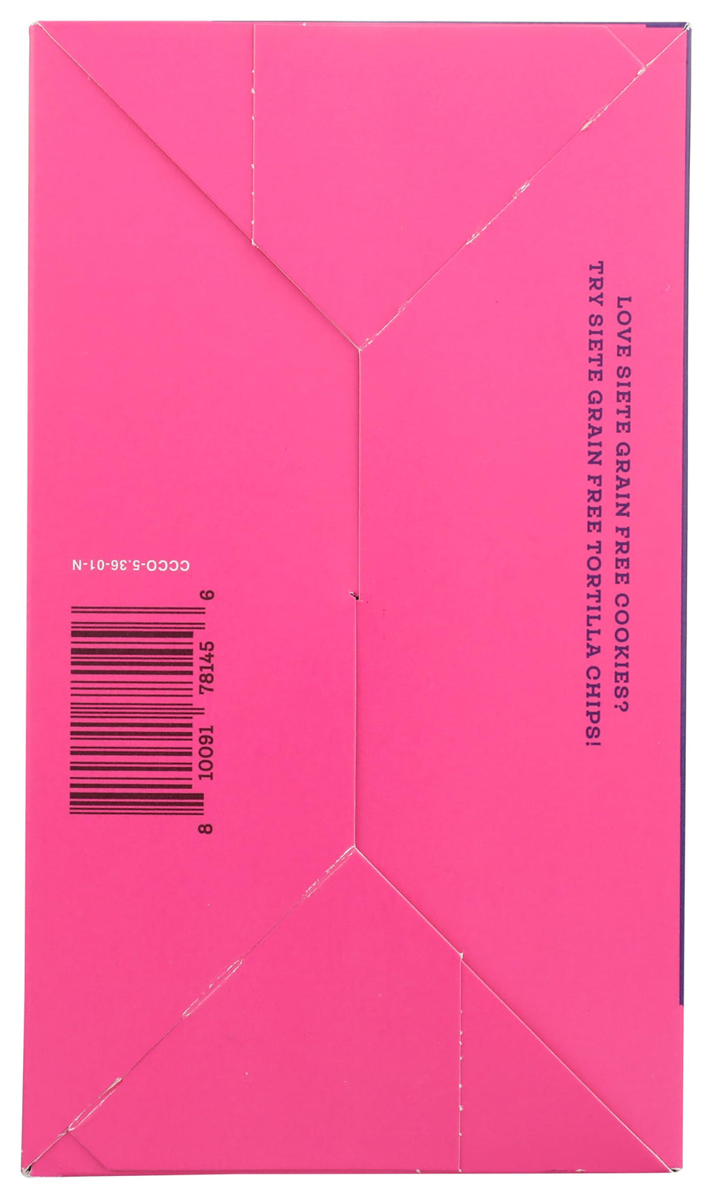 Siete Mini Chocolate Chip Cookies Multipack, Case of 4, 8 Count, 0.67 oz Packs
