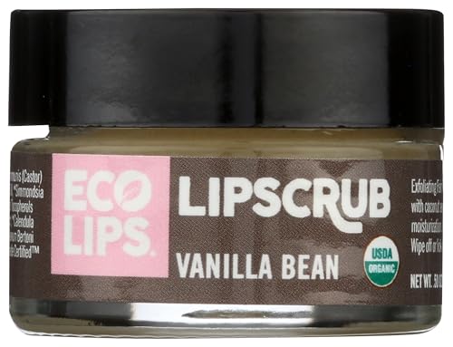 Eco Lips Organic Brown Sugar Lip Scrub, Case of 6, 0.5 oz