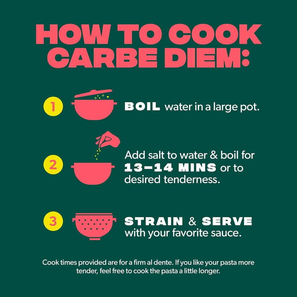 Carbe Diem Spaghetti Pasta, Case of 20, 12 oz