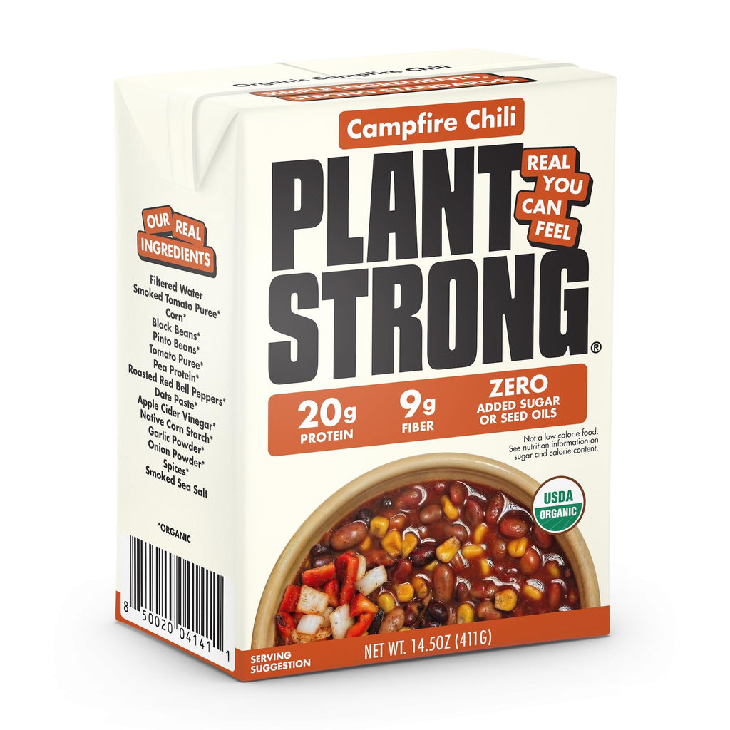 PLANTSTRONG Organic Campfire Smoky Chili, Case of 6, 14.5 Ounce