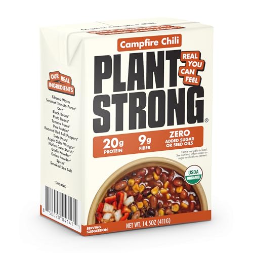 PLANTSTRONG Organic Campfire Smoky Chili, Case of 6, 14.5 Ounce