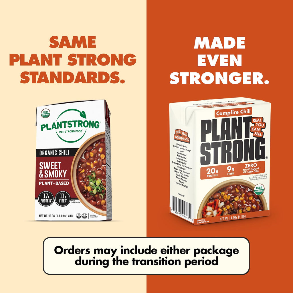 PLANTSTRONG Organic Campfire Smoky Chili, Case of 6, 14.5 Ounce