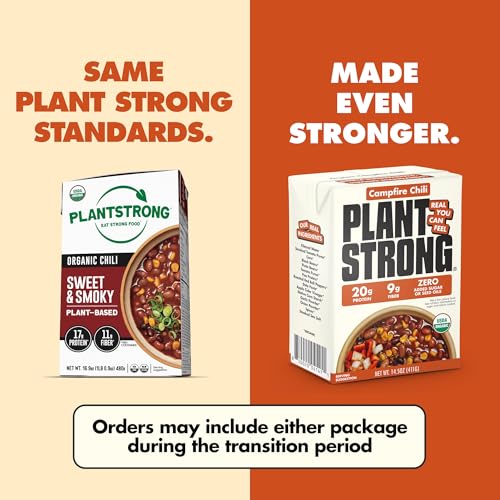 PLANTSTRONG Organic Campfire Smoky Chili, Case of 6, 14.5 Ounce
