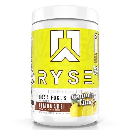 RYSE BCAA Focus Country Time Lemonade, 12.7 oz