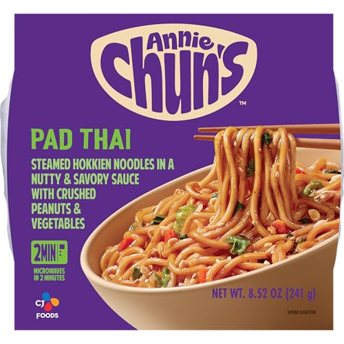 Annie Chun's Pad Thai Noodle Bowl, Case of 6, 8.52 oz Each