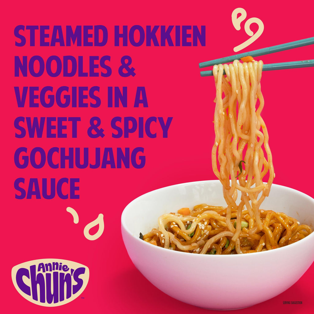 Annie Chun's Korean Sweet Chili Noodle Bowl, Case of 6, 8.38 oz Each