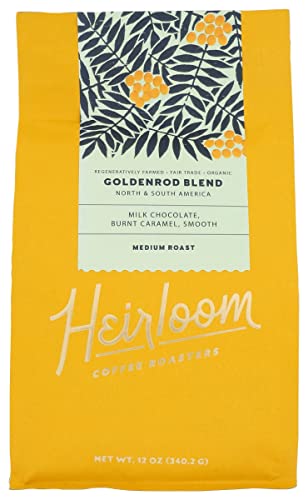 Heirloom Goldenrod Blend Organic Coffee, Case of 6, 12 oz