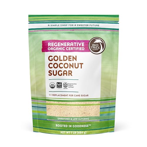 Big Tree Farms Organic Golden Coconut Sugar, Case of 6, 16 oz Each