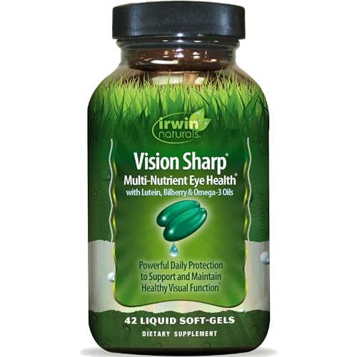 Irwin Naturals Vision Sharp Multi-Nutrient Eye Health Softgels, 42 Count