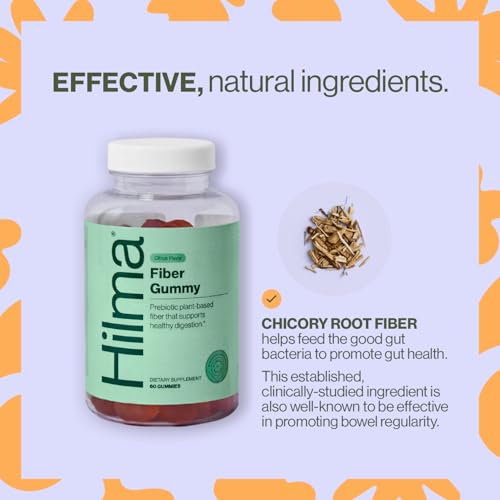 Hilma Citrus Berry Fiber Gummies, 60 Count