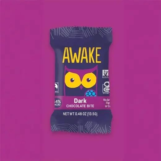 Awake Chocolate Dark Chocolate Bag, Case of 10, 3.84 Ounce Bags