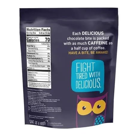 Awake Chocolate Dark Chocolate Bag, Case of 10, 3.84 Ounce Bags