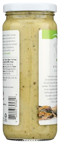 Livwell Zucchini Lemon Pasta Sauce, Case of 6, 16 Fluid Ounce Jars