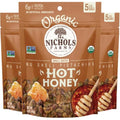 Nichols Farms Organic Hot Honey No Shell Pistachios, Case of 12, 5 Ounce