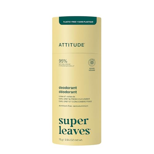 Attitude Earl Grey Cucumber Deodorant, 2.64 Ounce