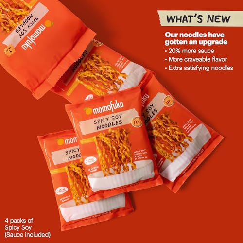 Momofuku Spicy Soy Noodles, Case of 8, 14.12 Ounce Packs
