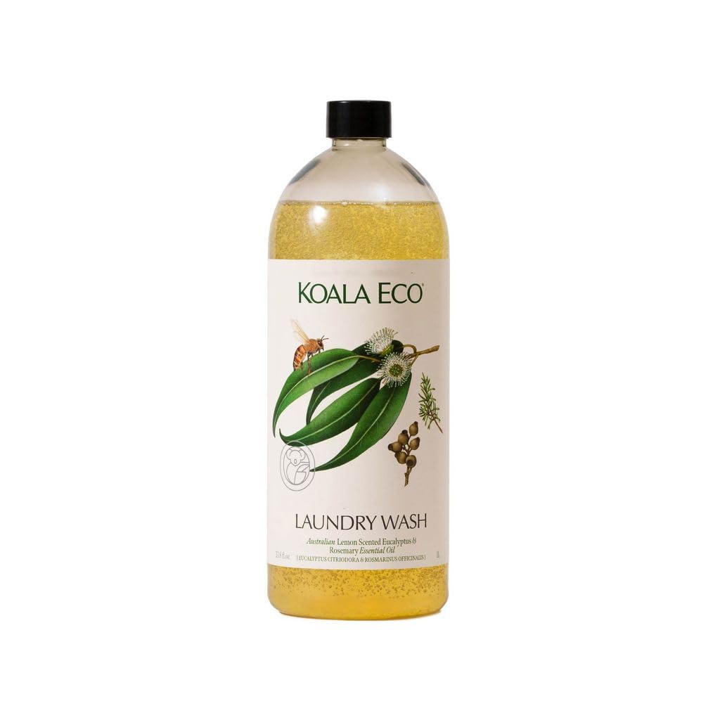 Koala Eco Lemon Eucalyptus and Rosemary Laundry Wash, Case of 6, 33.8 Fl Oz