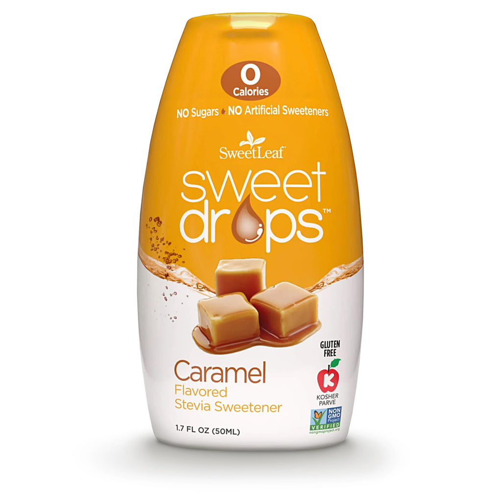 SweetLeaf Caramel Sweet Drops Liquid Sweetener, Case of 12, 1.7 Fl Oz