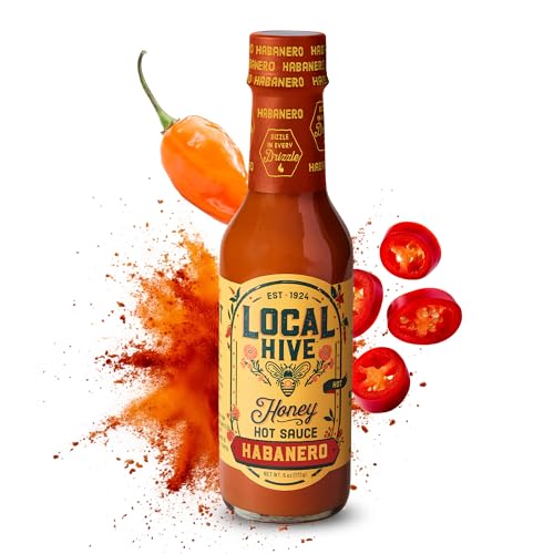 Local Hive Habanero Honey Hot Sauce, Case Of 6, 6 Fl Oz