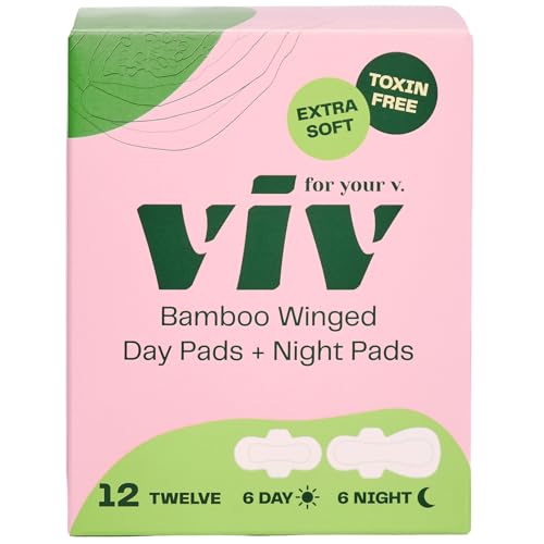 Viv For Your V Bamboo Day And Night Wing Pads, 12 Count