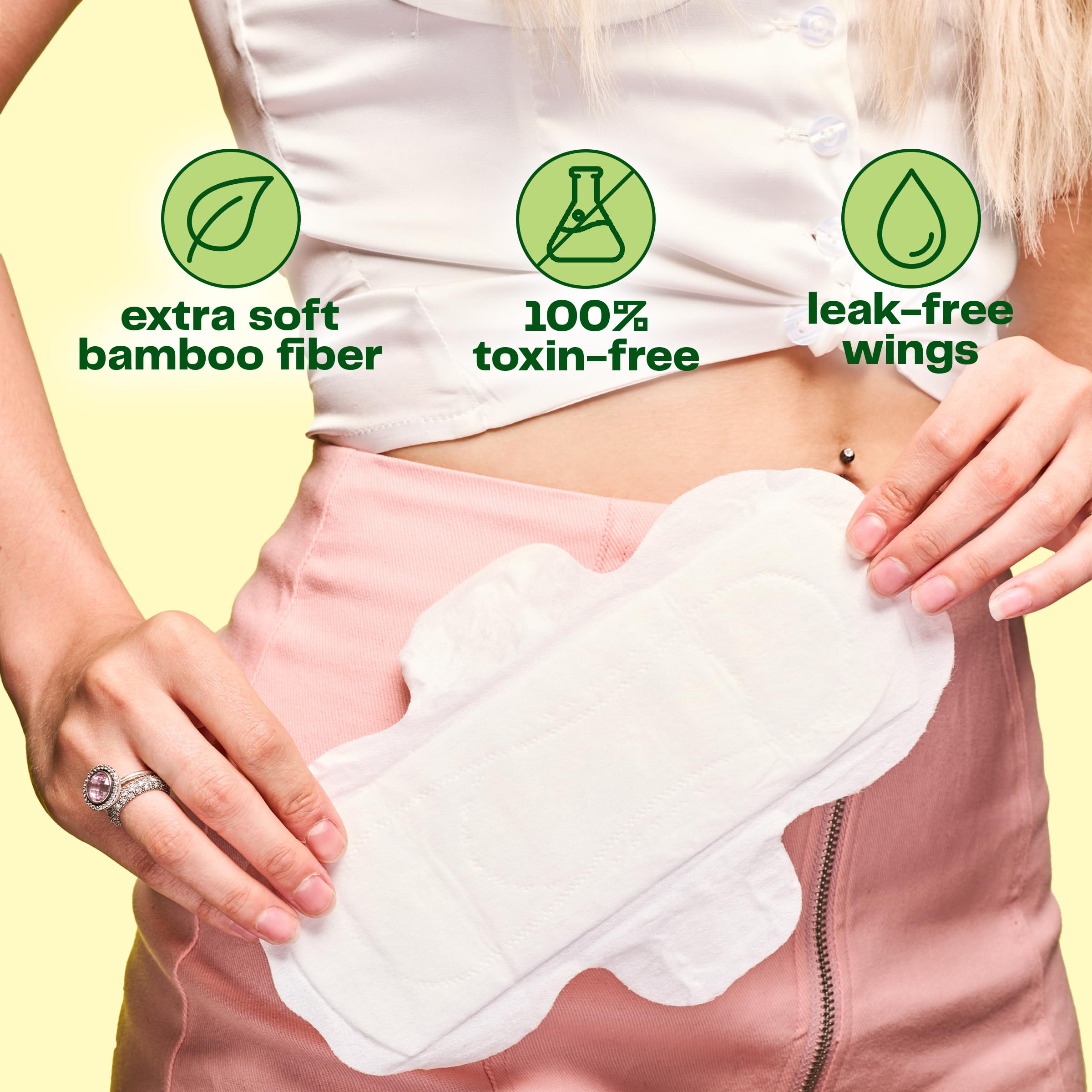 Viv For Your V Bamboo Day And Night Wing Pads, 12 Count