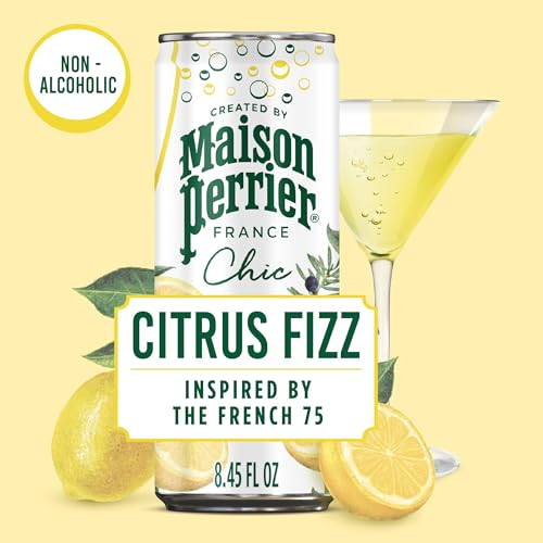 Maison Perrier Chic Citrus Fizz Sparkling Beverage, Case of 6, 4 Pack, 8.5 Fluid Ounce
