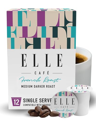 Elle Cafe Organic French Roast Coffee, Case of 6, 12 Count