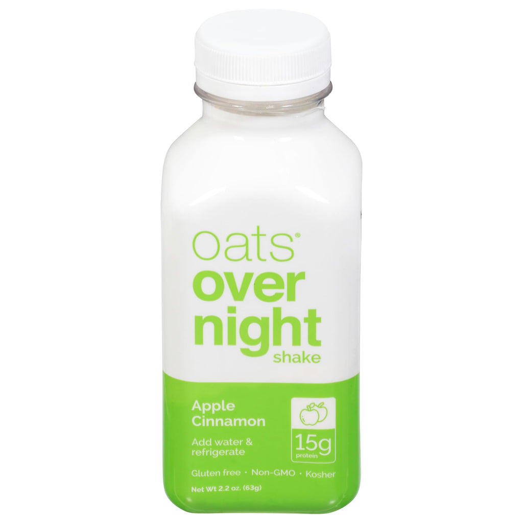 Oats Overnight Apple Cinnamon Protein Overnight Oatmeal Shake, Case of 10, 2.1 oz