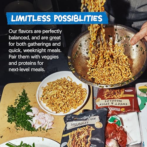 Momofuku Sweet and Spicy Noodles, Case of 8, 14.12 oz Packs