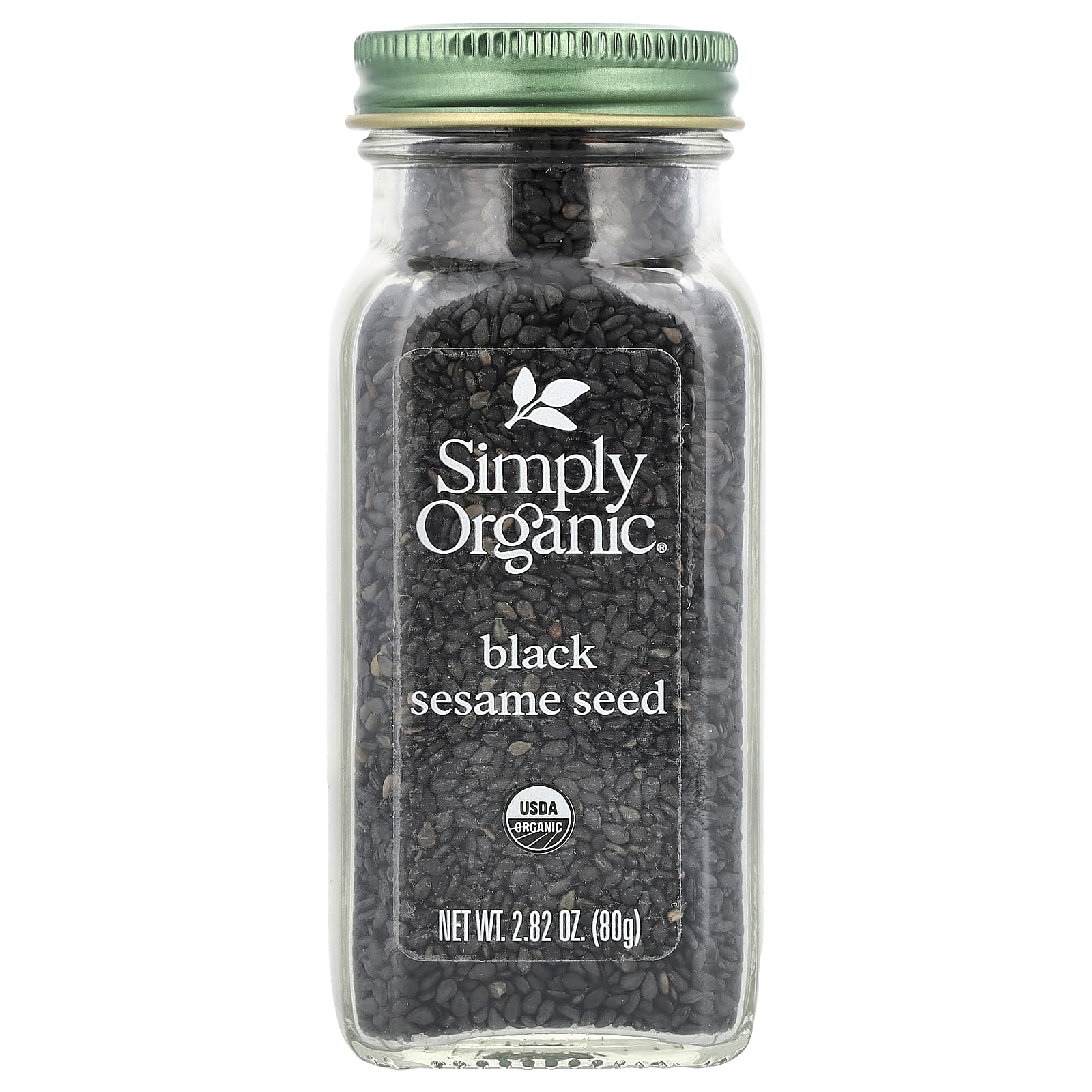 Simply Organic Black Sesame Seed, Case of 6, 2.82 oz Jars