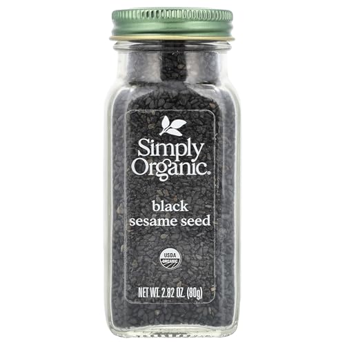 Simply Organic Black Sesame Seed, Case of 6, 2.82 oz Jars