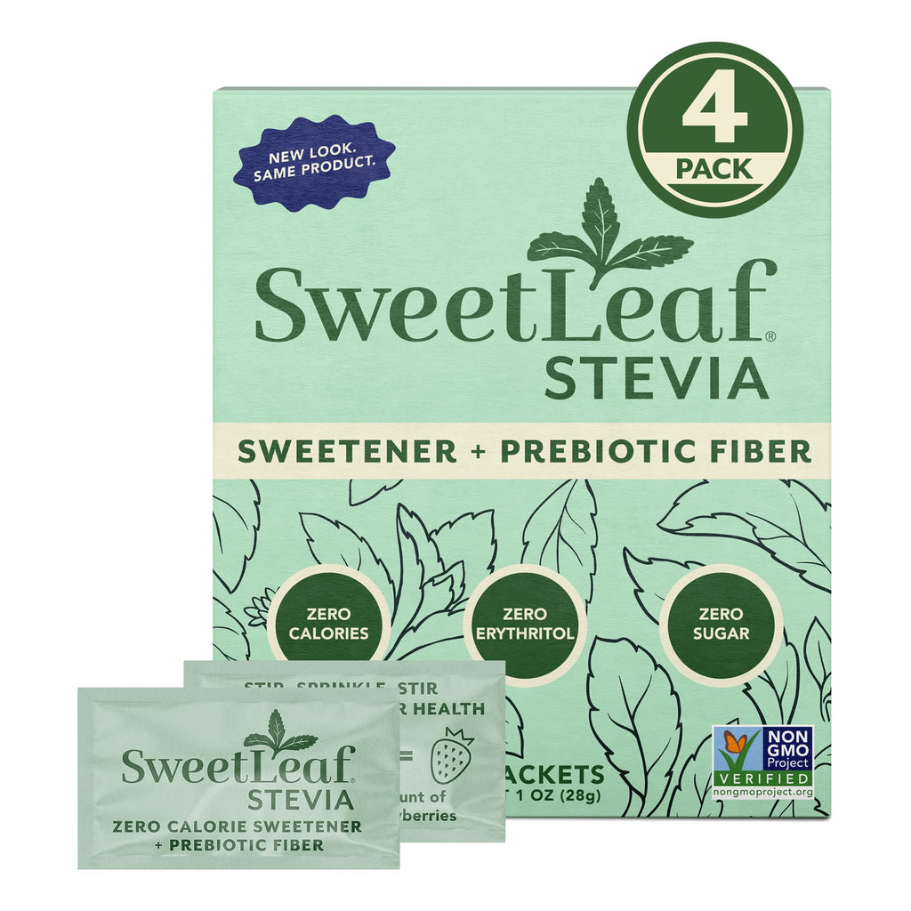 SweetLeaf Sweetener Packets, Case of 6, 35 Count