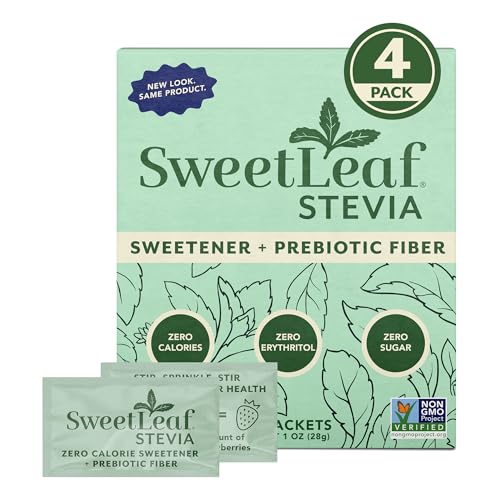 SweetLeaf Sweetener Packets, Case of 6, 35 Count